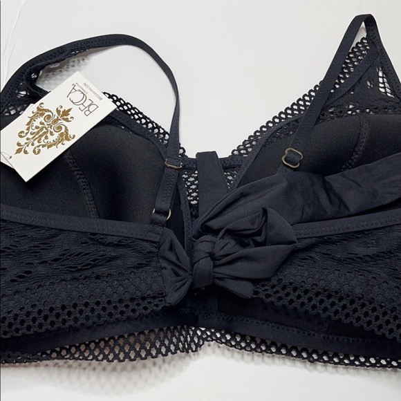 NWOT Becca 2XL black lace swim top - Picture 6 of 8